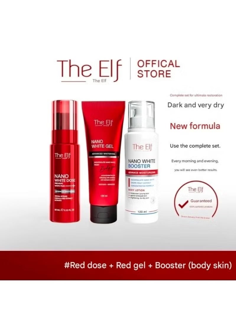 The Elf "The Elf NANO WHITE Advanced Whitening & Moisturizing Set | Booster, Dose & Nano White Gel | Intense Brightening, Deep Hydration & Anti-Redness" - Image 3