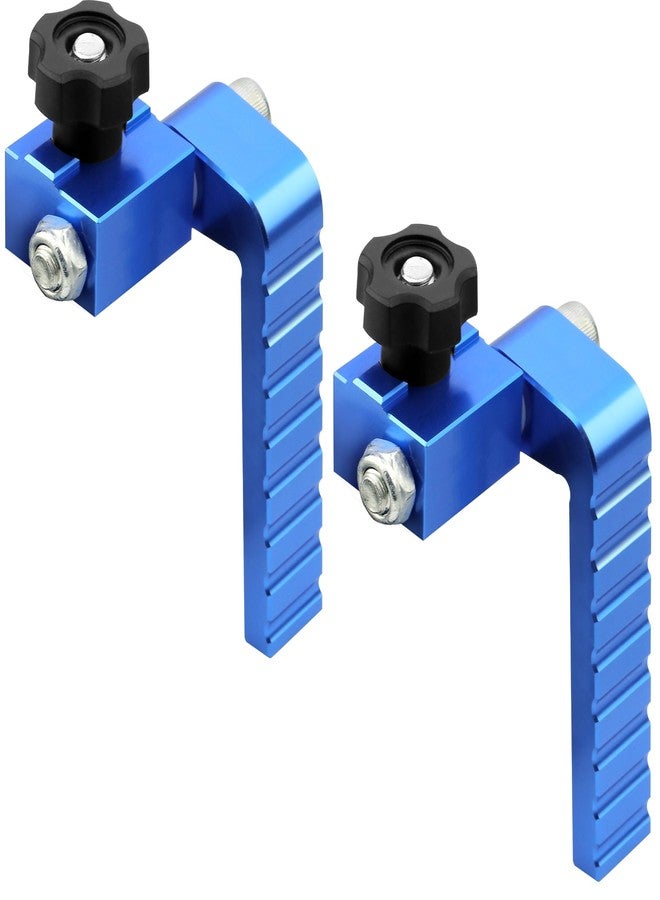Binazon t track stop block 3-Inch Fence Flip Stop for Woodworking, Blue 2Pack - Image 1