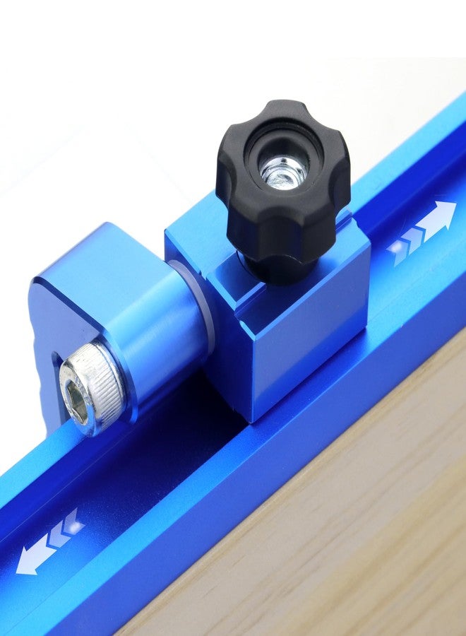 Binazon t track stop block 3-Inch Fence Flip Stop for Woodworking, Blue 2Pack - Image 4