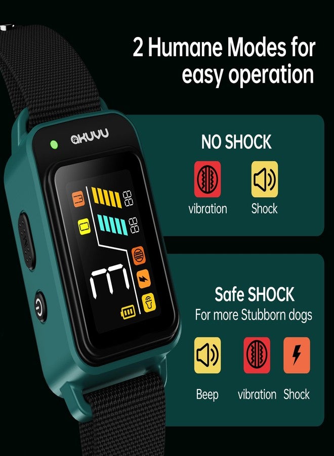 AKUVU Bark Collar-Rechargeable Smart Barking Collar- Anti Bark Training Collar with Adjustable Sensitivity Beep Vibration Shock- Bark Shock Collar for Small Large Medium Dogs - Image 3