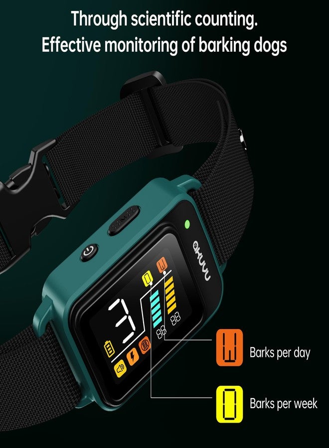 AKUVU Bark Collar-Rechargeable Smart Barking Collar- Anti Bark Training Collar with Adjustable Sensitivity Beep Vibration Shock- Bark Shock Collar for Small Large Medium Dogs - Image 2