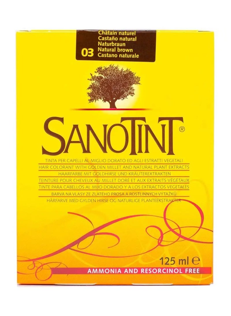 Sanotint Classic Number 03 Natural Brown Hair Color 125mlx2 (Offer Pack)  - Image 1