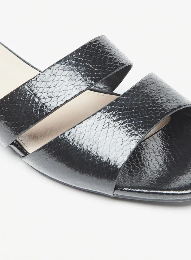 فلورا بيلا من شو إكسبرس Women's Textured Slip-On Flat Sandals Ramadan Collection