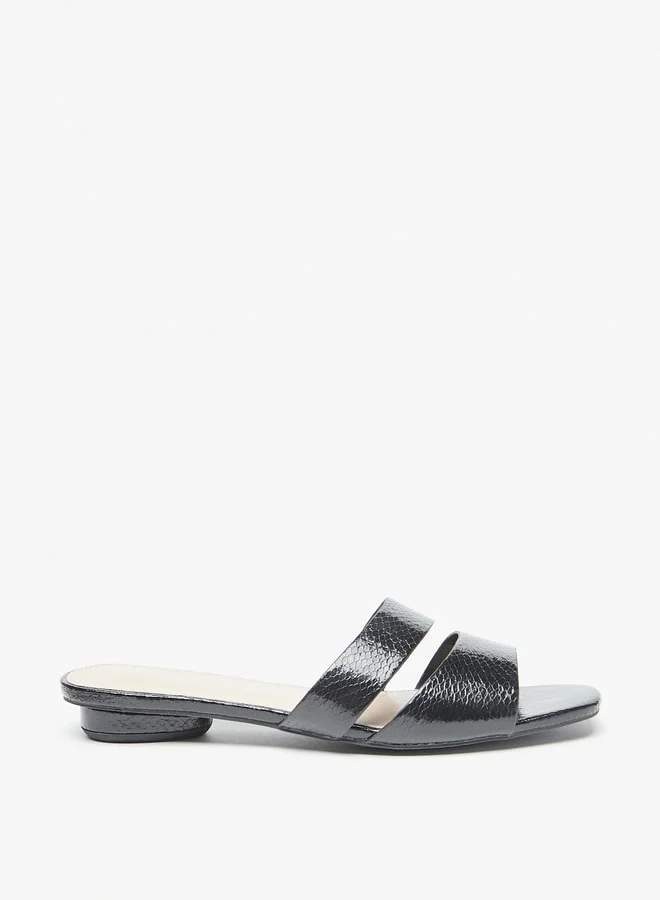 فلورا بيلا من شو إكسبرس Women's Textured Slip-On Flat Sandals Ramadan Collection