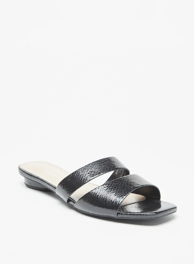 فلورا بيلا من شو إكسبرس Women's Textured Slip-On Flat Sandals Ramadan Collection