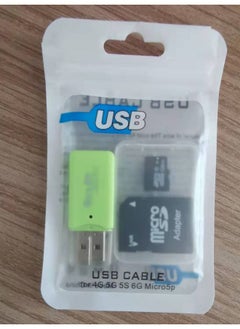 Generic Memory Card AS Version 32g Mobile Phone TF Card 64g Recorder Monitoring Camera SD Expansion Upgrade Card-Color:Dual Card White Box + Card Reader-Capacity:128GB-U3 High-speed Card  - Image 1