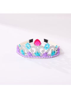 Kids Crown Headband Princess Rhinestone Mermaid Hair Accessory Silver Crown