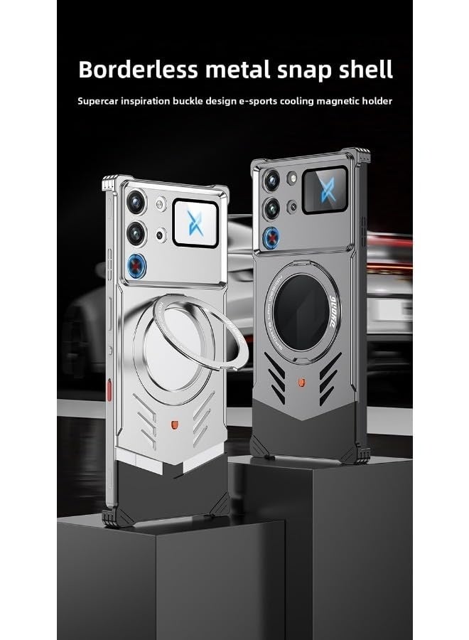 general Phone Case for Red Magic 10S Pro/10S Pro+, Metal Frame, Heat Dissipation, Magnetic Suction, Shockproof Protection - Image 3