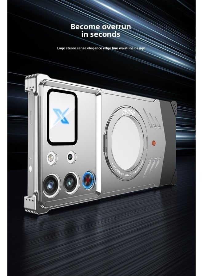 general Phone Case for Red Magic 10S Pro/10S Pro+, Metal Frame, Heat Dissipation, Magnetic Suction, Shockproof Protection - Image 4