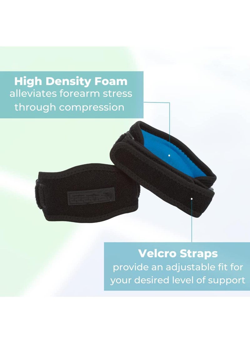 Sweet seven Premium Elbow Braces -Effective Pain Relief for Tennis & Golfer's Elbow -Adjustable Support for Athletes Tendonitis Relief Compression Pad Included -For Men & Women（Light Blue Lining）  - Image 5