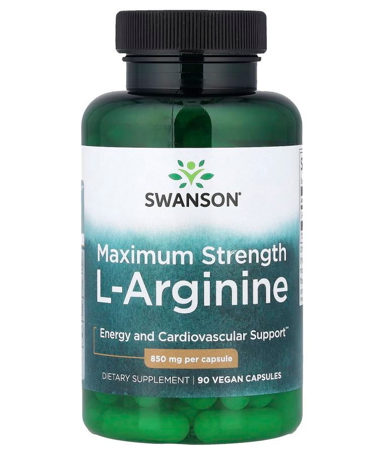 L-Arginine Maximum Strength 850 mg 90 Vegan Capsules
