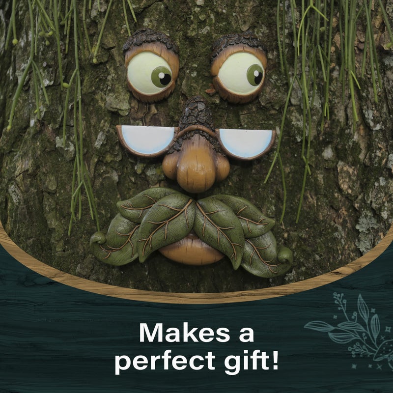 Tree Poetry Tree Faces Decor - Outdoor Yard Art Garden Decoration - Unique Peeker for Outdoors and Indoors - Old Man Tree Hugger Art - Image 5