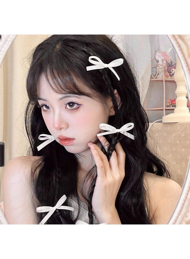 سالوسي مشابك شعر SALOCY - 8 قطع من شرائط الشعر وربطات الشعر للنساء والفتيات، باللون الوردي والأحمر والأسود والأبيض، مشابك شعر بتصميم جلد التمساح - Image 5