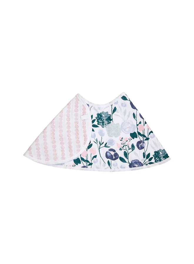 aden + anais Essentials Cotton Muslin Baby Burpy Bib Flowers Bloom