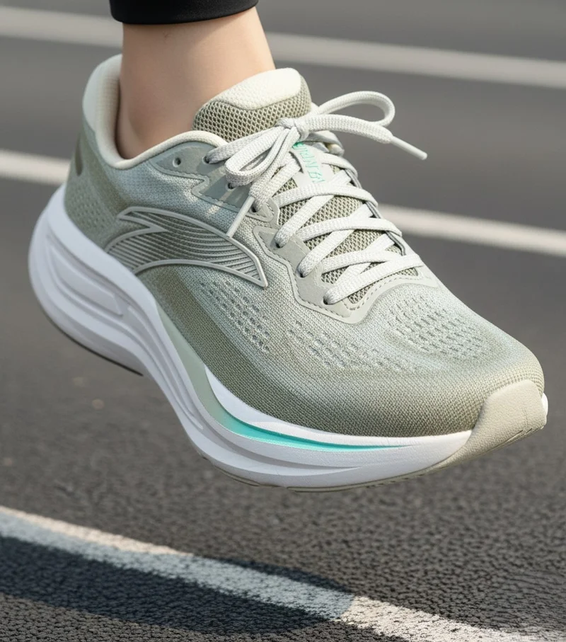 ANTA Tron 6 | Nitrogen technology running shoes mesh breathable shock-absorbing casual commutin shoes Beige