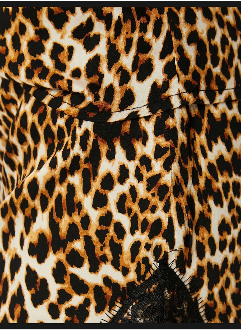 KOTON Lacy Leopard Printed Pyjama Bottom