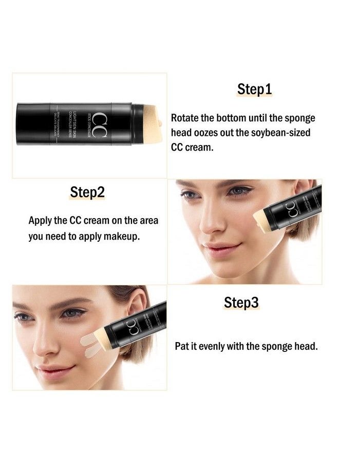 Boobeen - كريم أساس مرطب Air Cushion Cc Stick لتغطية كاملة وكريم تصحيح اللون لخلق مكياج طبيعي خالٍ من الزيوت - Image 1