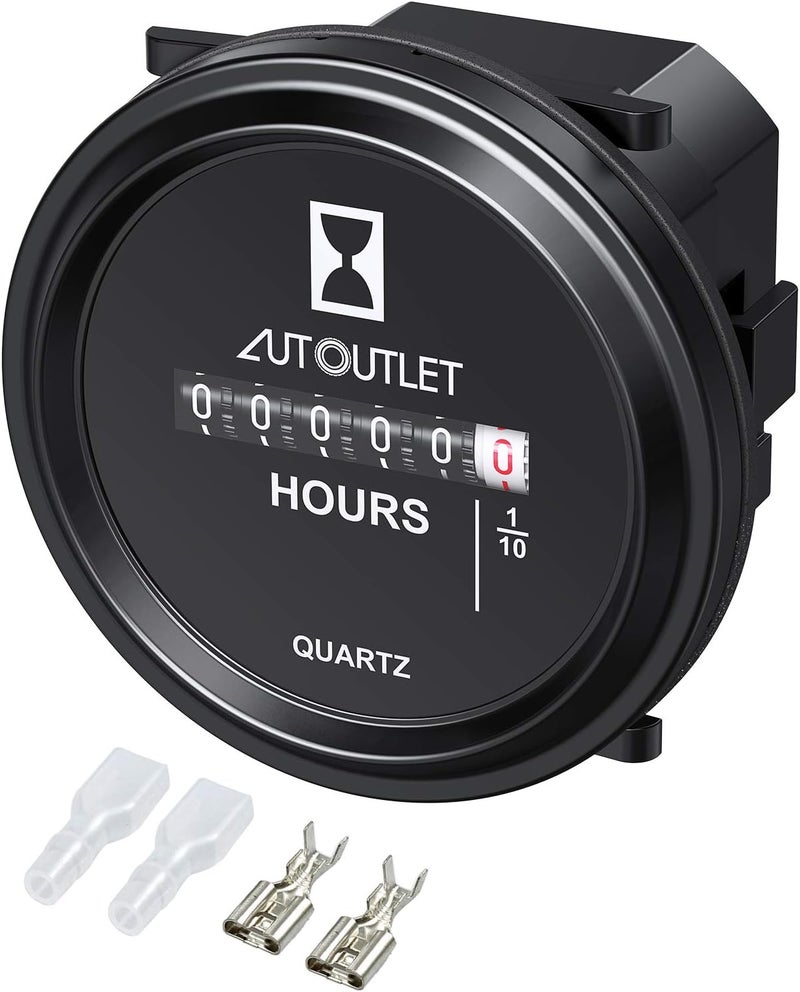 AUTOUTLET Quartz Hour Meter Gauge - Image 1