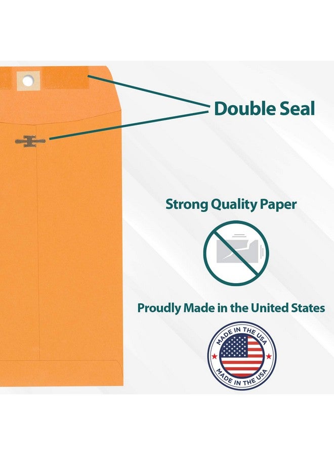 EnDoc 10 X 15 Clasp Envelopes 100 Pack Brown Kraft Catalog Mailing Gummed Seal Envelope 28Lb Heavyweight 10X15 Inches Manila Envelopes For Home Office Business Legal Or School - Image 3