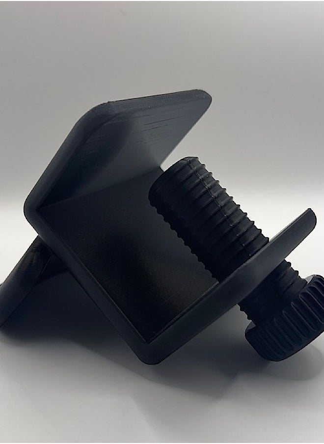 hearth - Black Gaming Headset Stand Mountable on Table Edge - Durable and modern design to organize your play and work space - Image 1