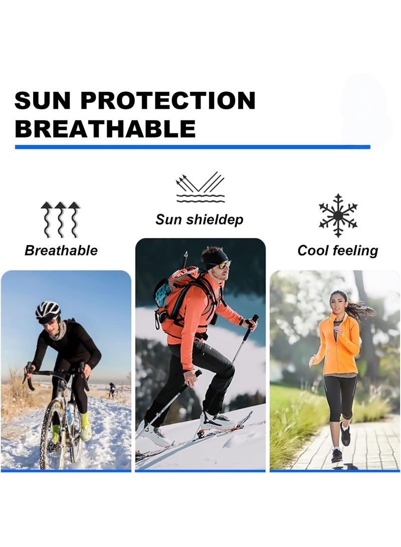 Generic 2Pcs Balaclava Face Mask with Glasses Holes for Men Women,Summer Cooling Shiesty Full Mask,Sun UV Protection for Motorcycle,Cycling,Skiing  - Image 5