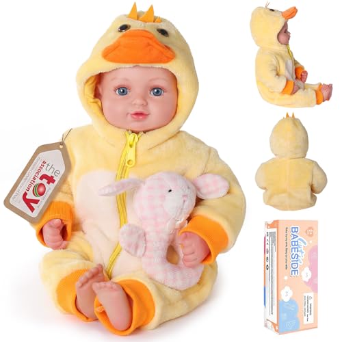 BABESIDE Value 5Piece Realistic Baby Doll Set Includes 15Inch Soft Body Doll Outfit Bottle Magnetic Pacifier Birth Certificate Ideal Gift for Kids 3 Birthday Pretend Play - Image 1