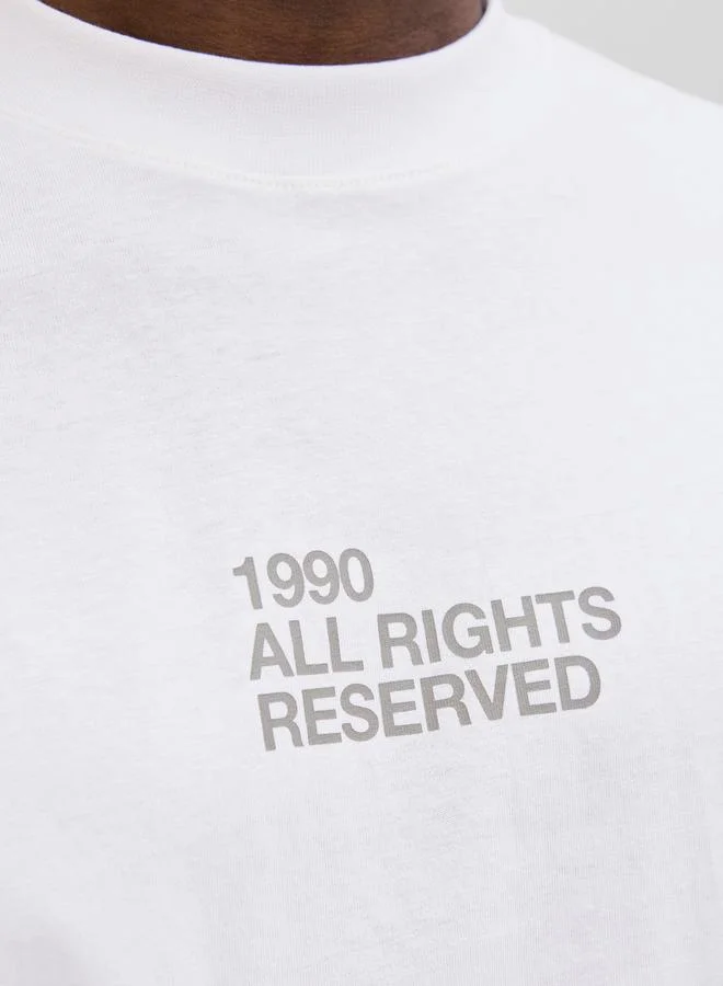 JACK & JONES Jack & Jones Slogan Print Crew Neck T-Shirt