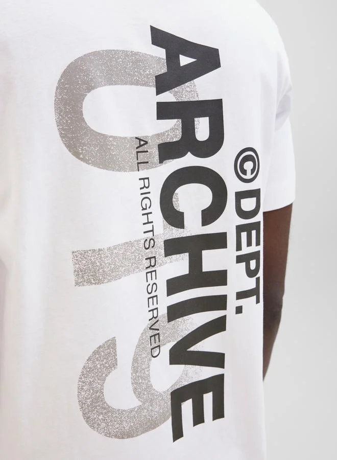 JACK & JONES Jack & Jones Slogan Print Crew Neck T-Shirt