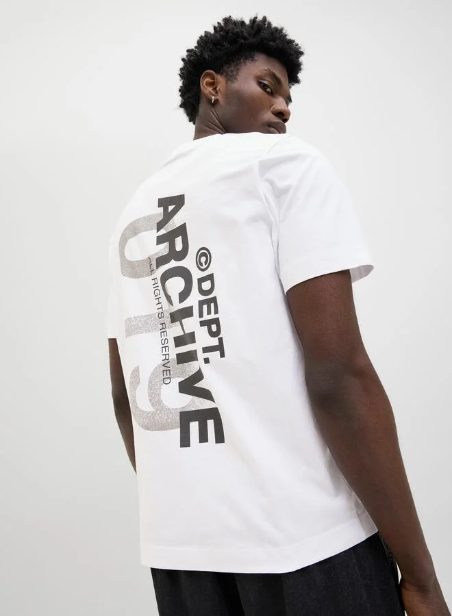JACK & JONES Jack & Jones Slogan Print Crew Neck T-Shirt