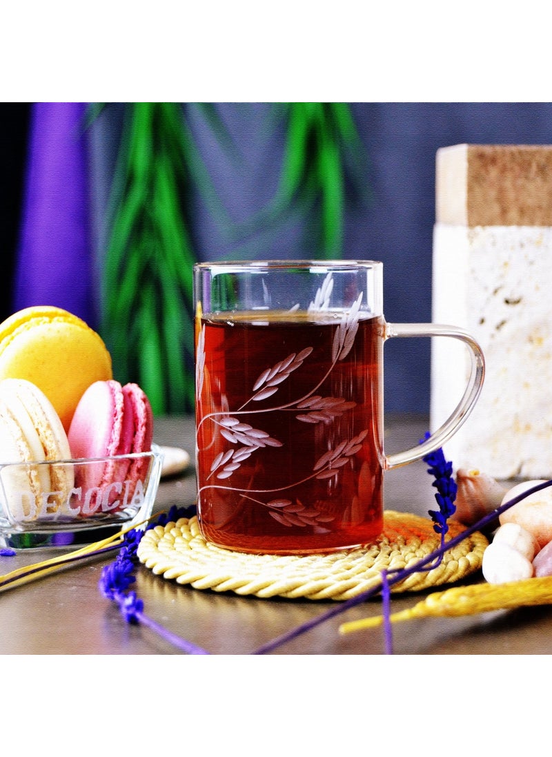 Decocia - K50 BOROSILICATE THIN GLASS MUG 200CC WITH DROP PATTERN - Image 1