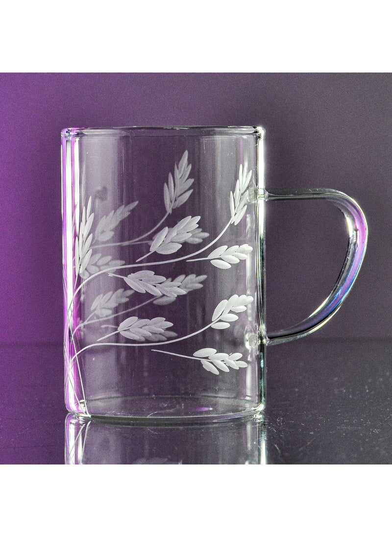 Decocia - K50 BOROSILICATE THIN GLASS MUG 200CC WITH DROP PATTERN - Image 1