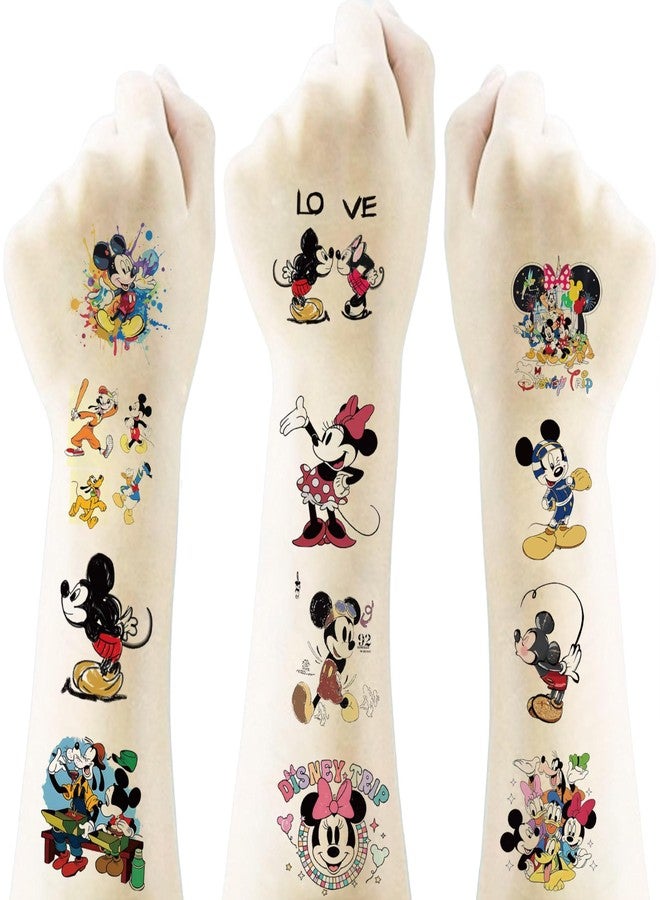 LHST 20Sheets Mickey Mouse Temporary Tattoos Birthday Themed Party Supplies Decoration Favors Cartoon Cute Sticker for Teens Home Activity Prizes Carnival Christmas Rewards (Mickey) - Image 4