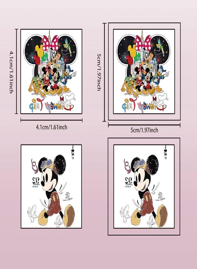 LHST 20Sheets Mickey Mouse Temporary Tattoos Birthday Themed Party Supplies Decoration Favors Cartoon Cute Sticker for Teens Home Activity Prizes Carnival Christmas Rewards (Mickey) - Image 2