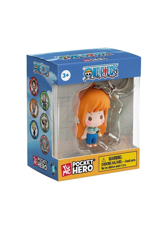 One Piece Collectible Keychain Pocket Hero Chibi Series - Nami - Image 4
