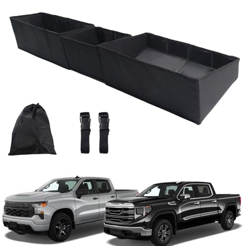Marretoo Truck Under Seat Storage Organizer Foldable Replacement for 20192025 Chevy Silverado 1500GMC Sierra 15002500HD3500HD Double Crew Cab Underseat Tool Box for SilveradoSierra Accessories - Image 1
