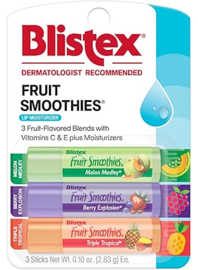 بليستكس مرطب شفاه فروت سموثيز 3 أعواد 2.8 جم - Image 1