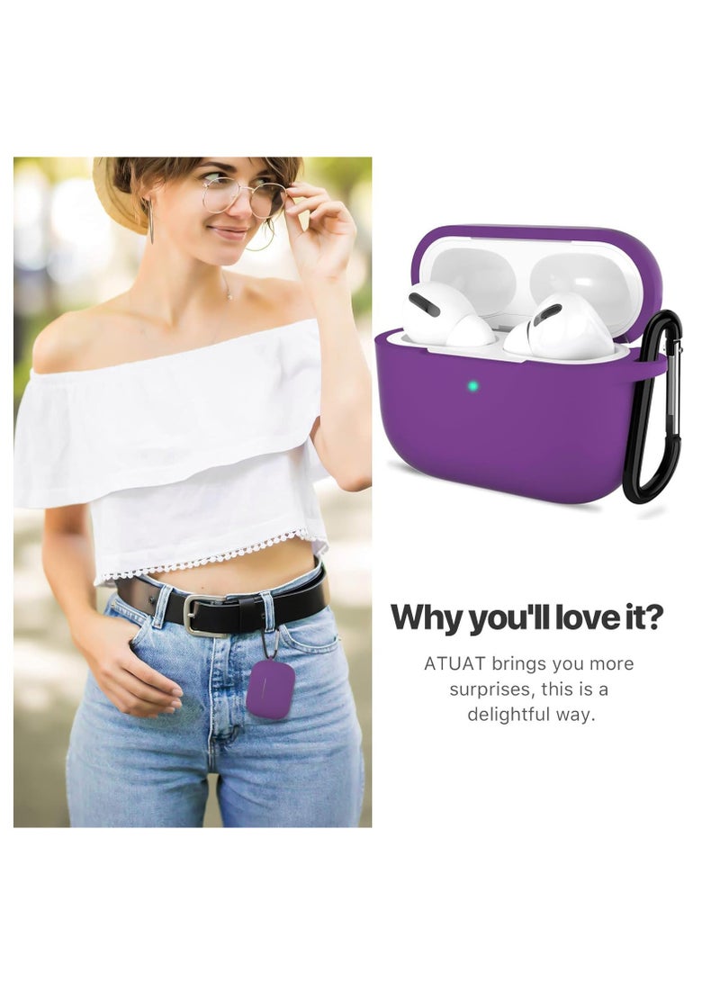 AirPods Pro 2nd Generation Case Cover, Protective Silicone Skin Accessories with Keychain for Women Men for Apple AirPods Pro Gen 2 (2022), Front LED Visible  - Image 4
