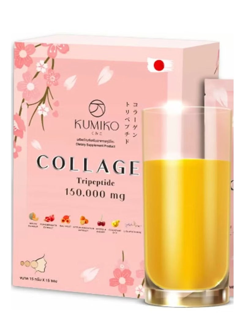 Kumiko Collagen Tripeptide 150000mg | Premium Japanese Collagen Drink with Q10 & Natural Extracts - Image 1