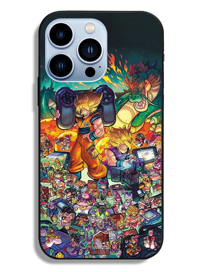 Tolwak Apple iPhone 13 Pro Protective Case Gamer Art Doodles - Image 2