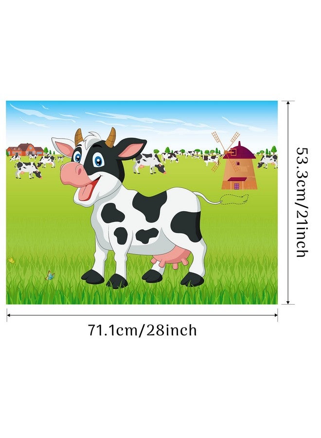 Morcheiong Pin The Tail On The Cow Game With 48Pcs Tails For Farm Party Decorations Kids Birthday Party Favors Western Party Supplies - Image 2