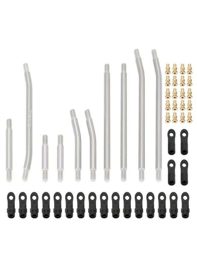 MEUS RACING مجموعة وصلات هيكل عالية الخلوص ووصلات توجيه من MEUS Racing SCX24 لسيارة Axial 1/24 SCX24 Deadbolt AXI90081 B17 AXI00004 RC Crawler (مصنوعة من سبائك الألومنيوم) - Image 4