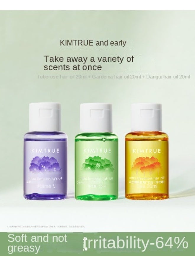 Kimtrue Floral Scented Hair Essential Oil 20ml*3, Anti-frizz For Curly And Permed Hair - Image 2