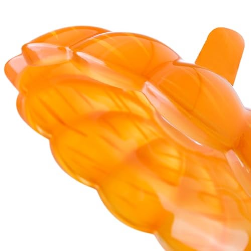 Diamond Star Crystal Pumpkin Jar with Cover, Glass Decorative Wedding Candy Bowl Snack Candy Dish Storage with Lid Organizer Canisters Home Decor Fall Thanksgiving Halloween Party Centerpieces (L, Orange) - Image 4