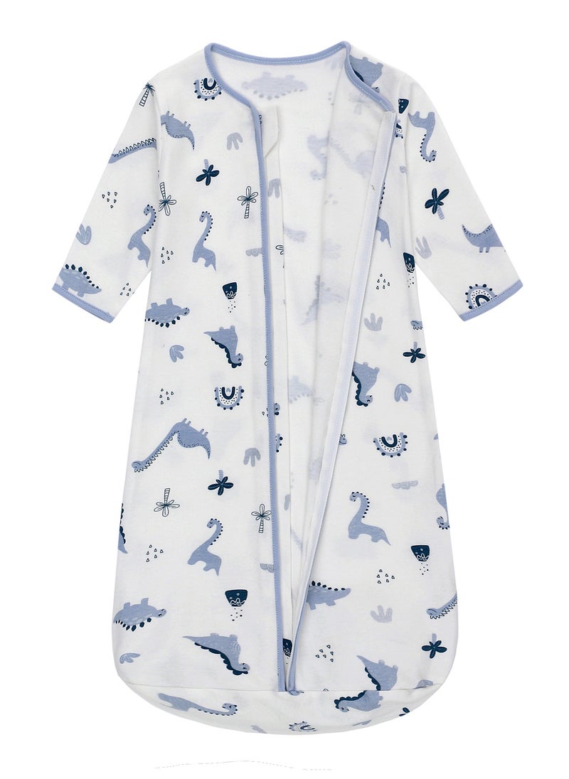 Miracle Baby - 0.5Tog Baby Sleeping Bags 100% Cotton for Newborn Baby Swaddle Wrap Long Sleeves Kids Sleeping Sack 0-18M - Image 1