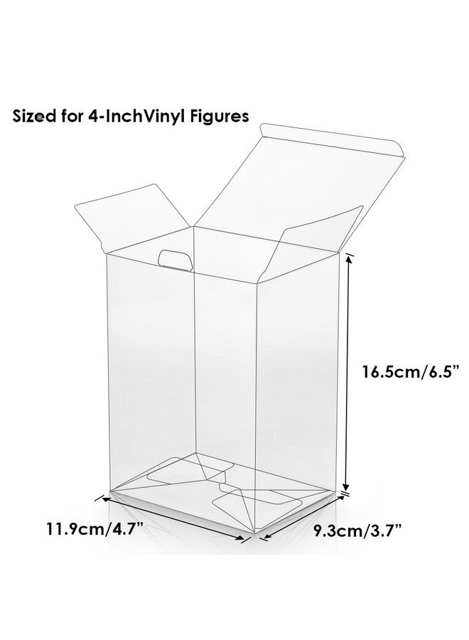 baskiss 8 Pack Protector Covers For Funko Pop 4" Figures, Ultra Thick 0.5Mm Crystal Clear Heavy Duty Display Box For Vinyl Figures Storage  - Image 2