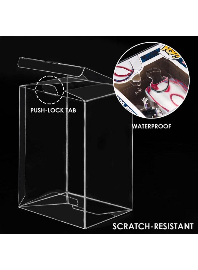baskiss 8 Pack Protector Covers For Funko Pop 4" Figures, Ultra Thick 0.5Mm Crystal Clear Heavy Duty Display Box For Vinyl Figures Storage  - Image 4