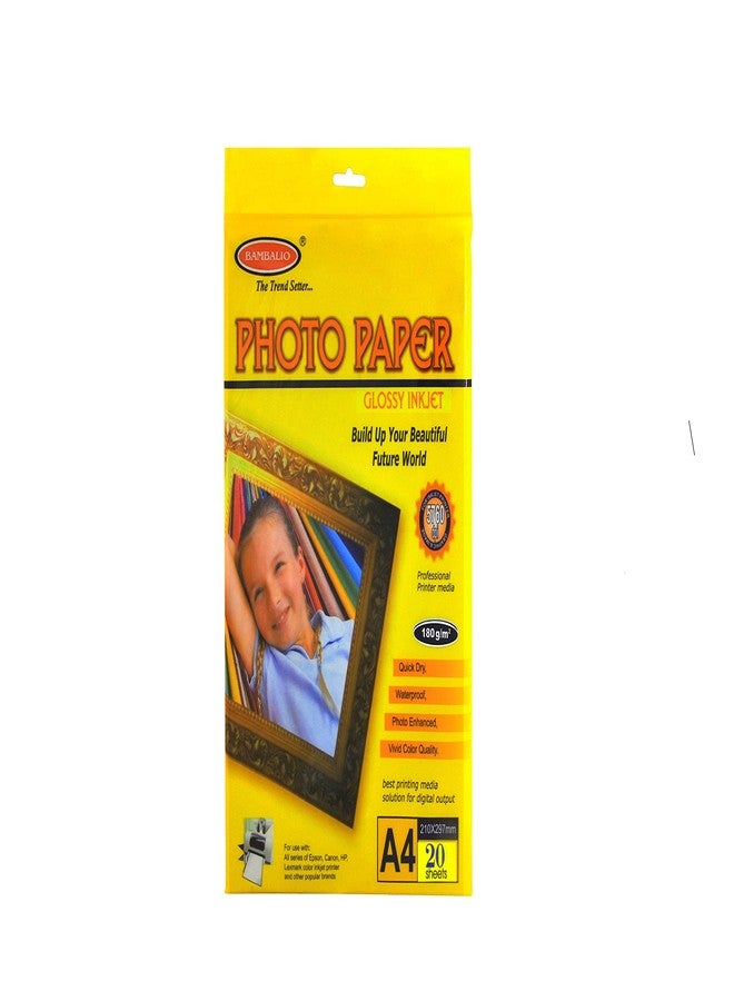 Bambalio BPG -230-20 Classic Glossy Photo Paper, 230Gsm, 40 Sheets A4 Size - Image 2