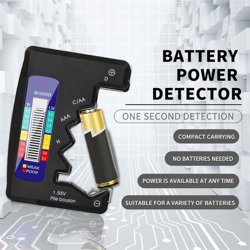 Digital Abs Battery Tester LCD Display Household Electronics Checker - Image 5