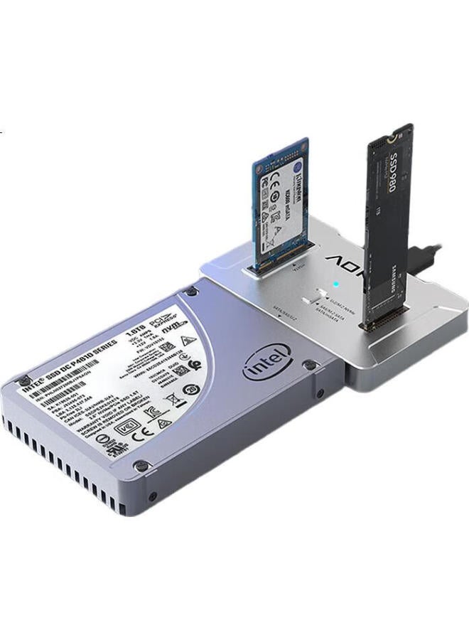 Aoko Sas/U.2/M.2/Sata/Msata Universal Hard Drive Docking Station Sas To Usb Enterprise U2Nvme External Box Multi-Interface Mechanical Solid State Drive Reader U8S - Image 2