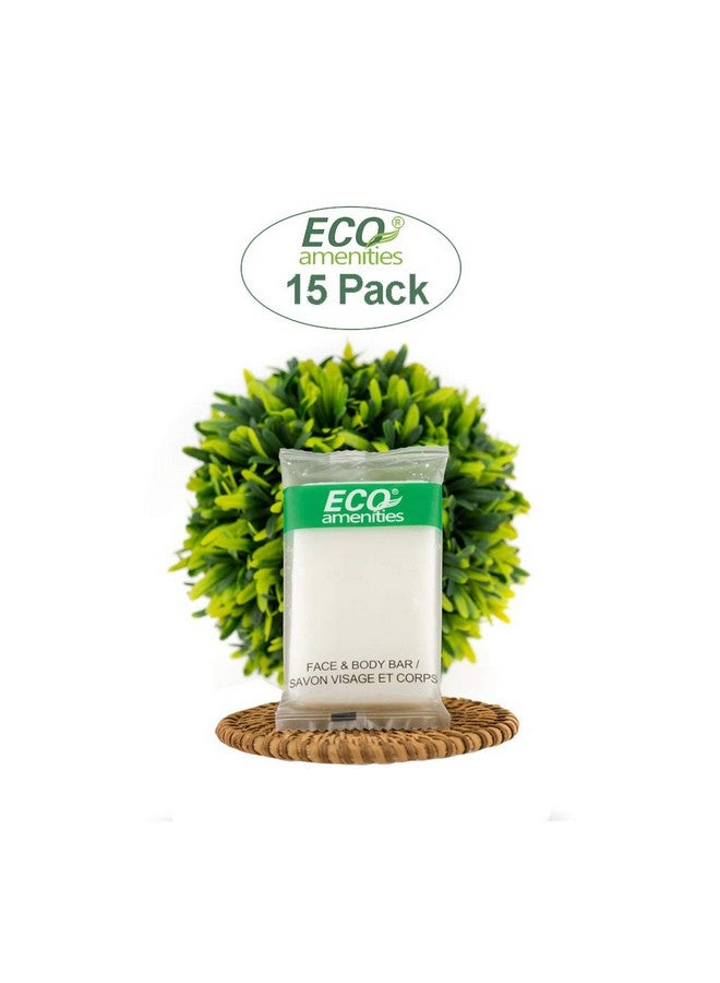 ECO Amenities 4-Piece All-In-Kit Travel Size Toiletries 60Pcs (15 Toiletry Kits) Hotel Soap, Body Lotion, Mini Size Shampoo And Conditioner 2 In 1 And Disposable Travel Toothbrush Set With Toothpaste - Image 3